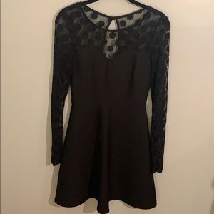 Lulu’s polka-dot mesh dress